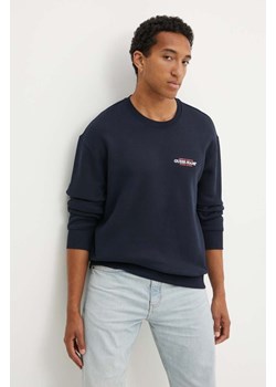 Guess Jeans bluza męska kolor granatowy z nadrukiem M4YQ17 K9V31 ze sklepu ANSWEAR.com w kategorii Bluzy męskie - zdjęcie 174571836