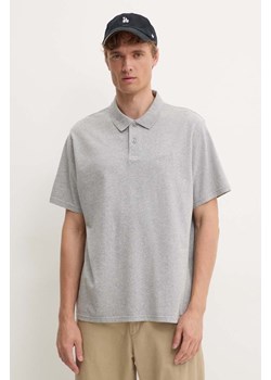 Levi&apos;s polo bawełniane kolor szary gładki A6735 ze sklepu ANSWEAR.com w kategorii T-shirty męskie - zdjęcie 174571996