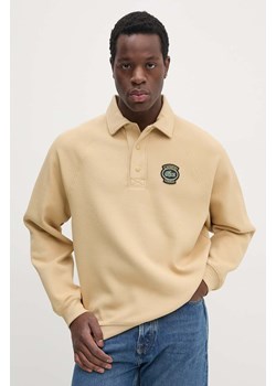 Lacoste bluza męska kolor beżowy gładka ze sklepu ANSWEAR.com w kategorii Bluzy męskie - zdjęcie 174572226