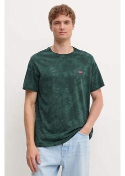 Levi&apos;s t-shirt bawełniany męski kolor zielony gładki ze sklepu ANSWEAR.com w kategorii T-shirty męskie - zdjęcie 174572268