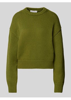 Sweter z dzianiny z obniżonymi ramionami ze sklepu Peek&Cloppenburg  w kategorii Swetry damskie - zdjęcie 174572666