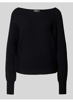 Sweter z dzianiny z dekoltem w łódkę model ‘ADALINE’ ze sklepu Peek&Cloppenburg  w kategorii Swetry damskie - zdjęcie 174572705