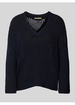 Sweter z dzianiny z ażurowym wzorem ze sklepu Peek&Cloppenburg  w kategorii Swetry damskie - zdjęcie 174573019