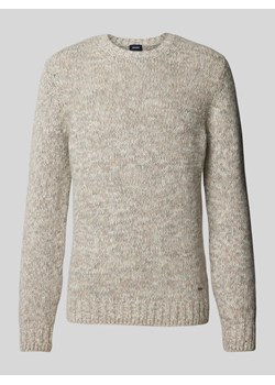 Sweter wełniany z aplikacją z logo model ‘Vadino’ ze sklepu Peek&Cloppenburg  w kategorii Swetry męskie - zdjęcie 174573085
