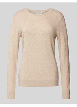 Sweter z dzianiny z prążkowanymi wykończeniami ze sklepu Peek&Cloppenburg  w kategorii Swetry damskie - zdjęcie 174573239
