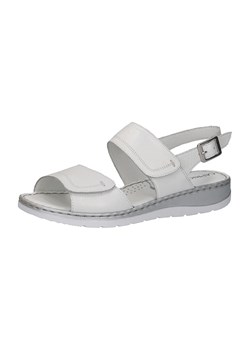 Caprice Skórzane sandały w kolorze białym ze sklepu Limango Polska w kategorii Sandały damskie - zdjęcie 174573745