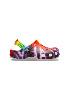 Crocs Chodaki &quot;Classic TieDye Graphic&quot; w kolorze białym ze wzorem ze sklepu Limango Polska w kategorii Klapki dziecięce - zdjęcie 174573776