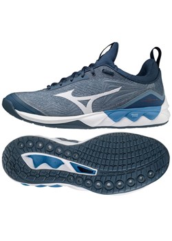 Buty do sitkówki Mizuno Wave Luminous 2  V1GA212021 niebieskie niebieskie ze sklepu ButyModne.pl w kategorii Buty sportowe męskie - zdjęcie 174573807