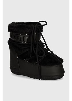 Moon Boot śniegowce MB ICON LOW FAUX FUR kolor czarny 80D1409390 N001 ze sklepu PRM w kategorii Śniegowce damskie - zdjęcie 174574485