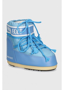 Moon Boot śniegowce MB ICON LOW NYLON kolor niebieski 80D1409340 F004 ze sklepu PRM w kategorii Śniegowce damskie - zdjęcie 174574509