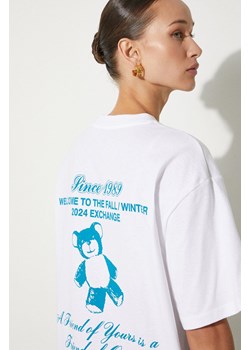 Carhartt WIP t-shirt bawełniany S/S Exchange damski kolor biały I034005.0IYXX ze sklepu PRM w kategorii Bluzki damskie - zdjęcie 174574636