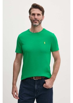 Polo Ralph Lauren t-shirt bawełniany kolor zielony 710671438 ze sklepu PRM w kategorii T-shirty męskie - zdjęcie 174574678