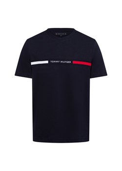 Tommy Hilfiger Koszulka męska Mężczyźni Bawełna granatowy jednolity ze sklepu vangraaf w kategorii T-shirty męskie - zdjęcie 174575357