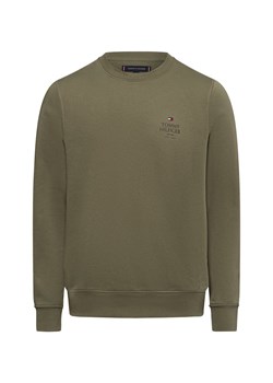 Tommy Hilfiger Bluza męska Mężczyźni khaki jednolity ze sklepu vangraaf w kategorii Bluzy męskie - zdjęcie 174575359