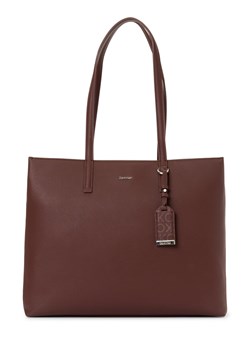 Calvin Klein Torebka damska Kobiety Sztuczna skóra czekoladowy wzorzysty ze sklepu vangraaf w kategorii Torby Shopper bag - zdjęcie 174575365