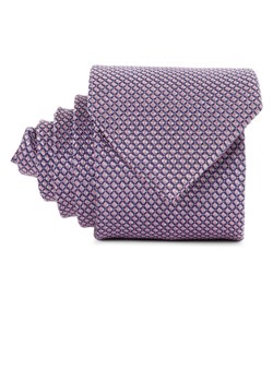 Andrew James Jedwabny krawat męski Mężczyźni różowy wzorzysty ze sklepu vangraaf w kategorii Krawaty - zdjęcie 174575379