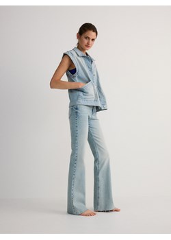 Reserved - Jeansy flare high waist - niebieski ze sklepu Reserved w kategorii Jeansy damskie - zdjęcie 174575967