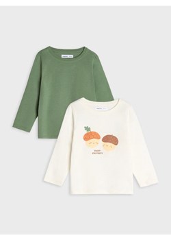 Sinsay - Koszulka z długimi rękawami - kremowy ze sklepu Sinsay w kategorii Odzież dla niemowląt - zdjęcie 174576769