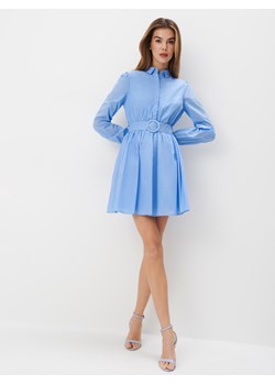 Mohito - Koszulowa sukienka mini - błękitny ze sklepu Mohito w kategorii Sukienki - zdjęcie 174577757