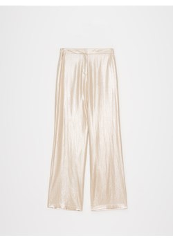 Mohito - Spodnie z wiskozą i lnem - złoty ze sklepu Mohito w kategorii Spodnie damskie - zdjęcie 174577867