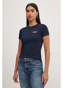 Guess Jeans t-shirt damski kolor granatowy W4YI02 J1314 ze sklepu ANSWEAR.com w kategorii Bluzki damskie - zdjęcie 174579188