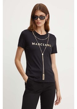 Marciano Guess t-shirt OLIVIA damski kolor czarny 4YGI16 6138A ze sklepu ANSWEAR.com w kategorii Bluzki damskie - zdjęcie 174579229