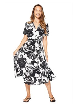 Aller Simplement Sukienka w kolorze czarno-białym ze sklepu Limango Polska w kategorii Sukienki - zdjęcie 174582337