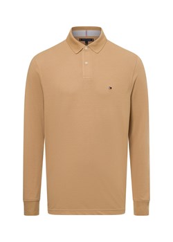 Tommy Hilfiger Męska koszulka polo Mężczyźni Bawełna beżowy jednolity ze sklepu vangraaf w kategorii T-shirty męskie - zdjęcie 174582609