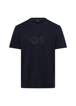 BOSS Green Koszulka męska - Tee 1 Mężczyźni Bawełna granatowy nadruk ze sklepu vangraaf w kategorii T-shirty męskie - zdjęcie 174582619