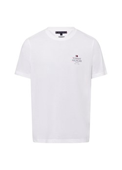 Tommy Hilfiger Koszulka męska Mężczyźni Bawełna biały wzorzysty ze sklepu vangraaf w kategorii T-shirty męskie - zdjęcie 174582645
