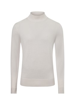 Calvin Klein Męski sweter Mężczyźni Wełna écru jednolity ze sklepu vangraaf w kategorii Swetry męskie - zdjęcie 174582647