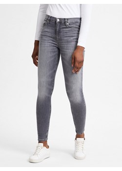 Tommy Jeans Dżinsy - Nora Mid Skinny Kobiety Bawełna szary jednolity ze sklepu vangraaf w kategorii Jeansy damskie - zdjęcie 174582675