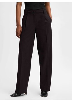 MAC Spodnie - Czaja Kobiety Sztuczne włókno czarny jednolity ze sklepu vangraaf w kategorii Spodnie damskie - zdjęcie 174582698