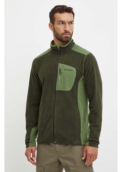 Columbia bluza sportowa Klamath Range kolor zielony wzorzysta ze sklepu ANSWEAR.com w kategorii Bluzy męskie - zdjęcie 174583556