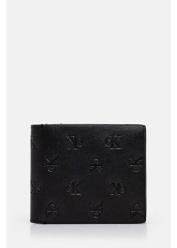 Calvin Klein Jeans portfel skórzany męski kolor czarny K50K512588 ze sklepu ANSWEAR.com w kategorii Portfele męskie - zdjęcie 174583858