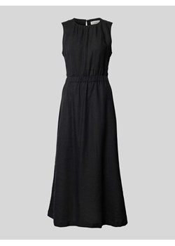 Sukienka lniana z okrągłym dekoltem ze sklepu Peek&Cloppenburg  w kategorii Sukienki - zdjęcie 174584987