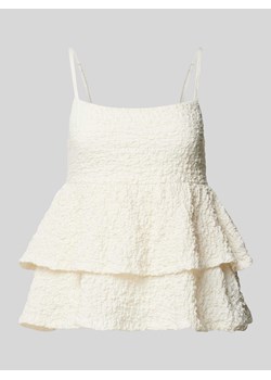 Top na ramiączkach z rozkloszowaną spódnicą ze sklepu Peek&Cloppenburg  w kategorii Bluzki damskie - zdjęcie 174585005