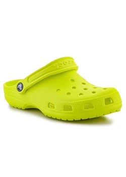 Klapki Crocs Classic Clog  206991-76M zielone ze sklepu ButyModne.pl w kategorii Klapki dziecięce - zdjęcie 174585336