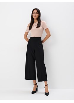 Mohito - Czarne szerokie spodnie - czarny ze sklepu Mohito w kategorii Spodnie damskie - zdjęcie 174585837