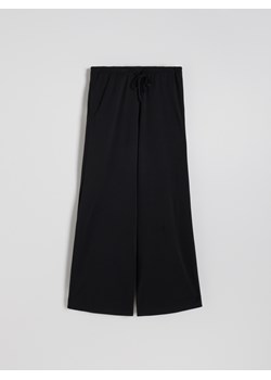 Reserved - Spodnie z dodatkiem modalu - czarny ze sklepu Reserved w kategorii Spodnie damskie - zdjęcie 174585879