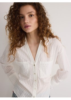 Reserved - Koszula w pasy - biały ze sklepu Reserved w kategorii Bluzki damskie - zdjęcie 174586427