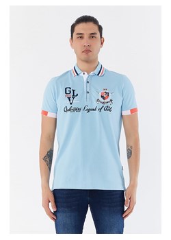 Galvanni Koszulka polo w kolorze błękitnym ze sklepu Limango Polska w kategorii T-shirty męskie - zdjęcie 174586977