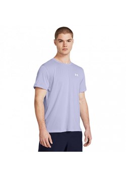 Męska koszulka do biegania Under Armour UA Launch Shortsleeve - fioletowa ze sklepu Sportstylestory.com w kategorii T-shirty męskie - zdjęcie 174587319