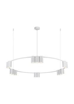 Biały duży żyrandol - K407 N6-C15 ze sklepu Edinos.pl w kategorii Lampy wiszące - zdjęcie 174587587