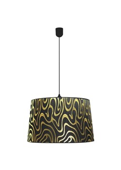 Czarna lampa wisząca z materiałowym kloszem K529 R2-N95 ze sklepu Edinos.pl w kategorii Lampy wiszące - zdjęcie 174587628