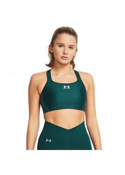 Biustonosz treningowy Under Armour UA HeatGear High - zielony ze sklepu Sportstylestory.com w kategorii Biustonosze - zdjęcie 174589166