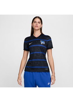 Damska koszulka piłkarska Nike Dri-FIT Hertha BSC Stadium 2024/25 (wersja wyjazdowa) (replika) - Czerń ze sklepu Nike poland w kategorii Bluzki damskie - zdjęcie 174589448