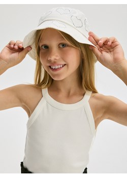Reserved - Bucket hat z aplikacją - biały ze sklepu Reserved w kategorii Czapki dziecięce - zdjęcie 174590829