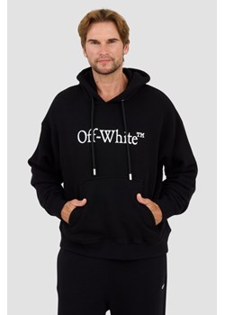 OFF-WHITE Czarna bluza Big Bookish Skate Hoodie White, Wybierz rozmiar S ze sklepu outfit.pl w kategorii Bluzy męskie - zdjęcie 174592679