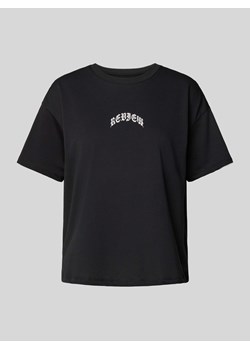 T-shirt o pudełkowym kroju z okrągłym dekoltem ze sklepu Peek&Cloppenburg  w kategorii Bluzki damskie - zdjęcie 174594226